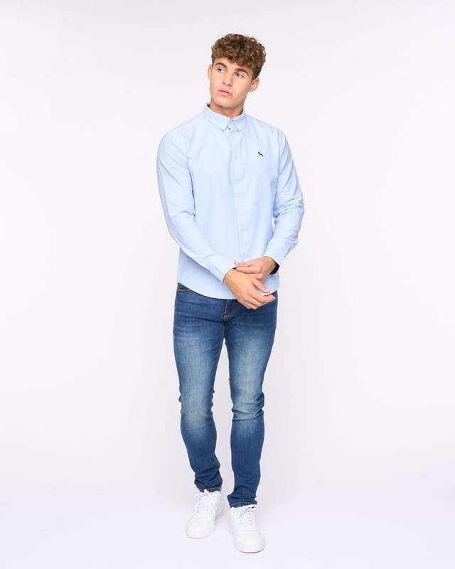 Bewley&Ritch Bewley&Ritch Men's Chatmen Slim Fit Oxford Shirt in Blue - 2
