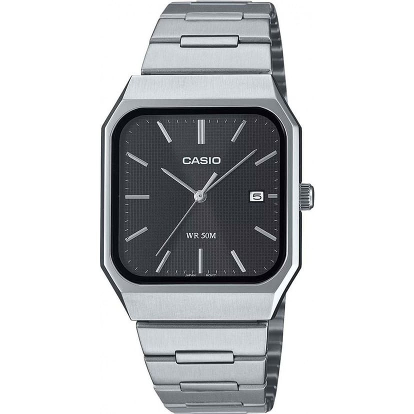Casio Casio Men's MTP-B185D-1AVEF Collection 40mm Quartz Watch in Silver - 1