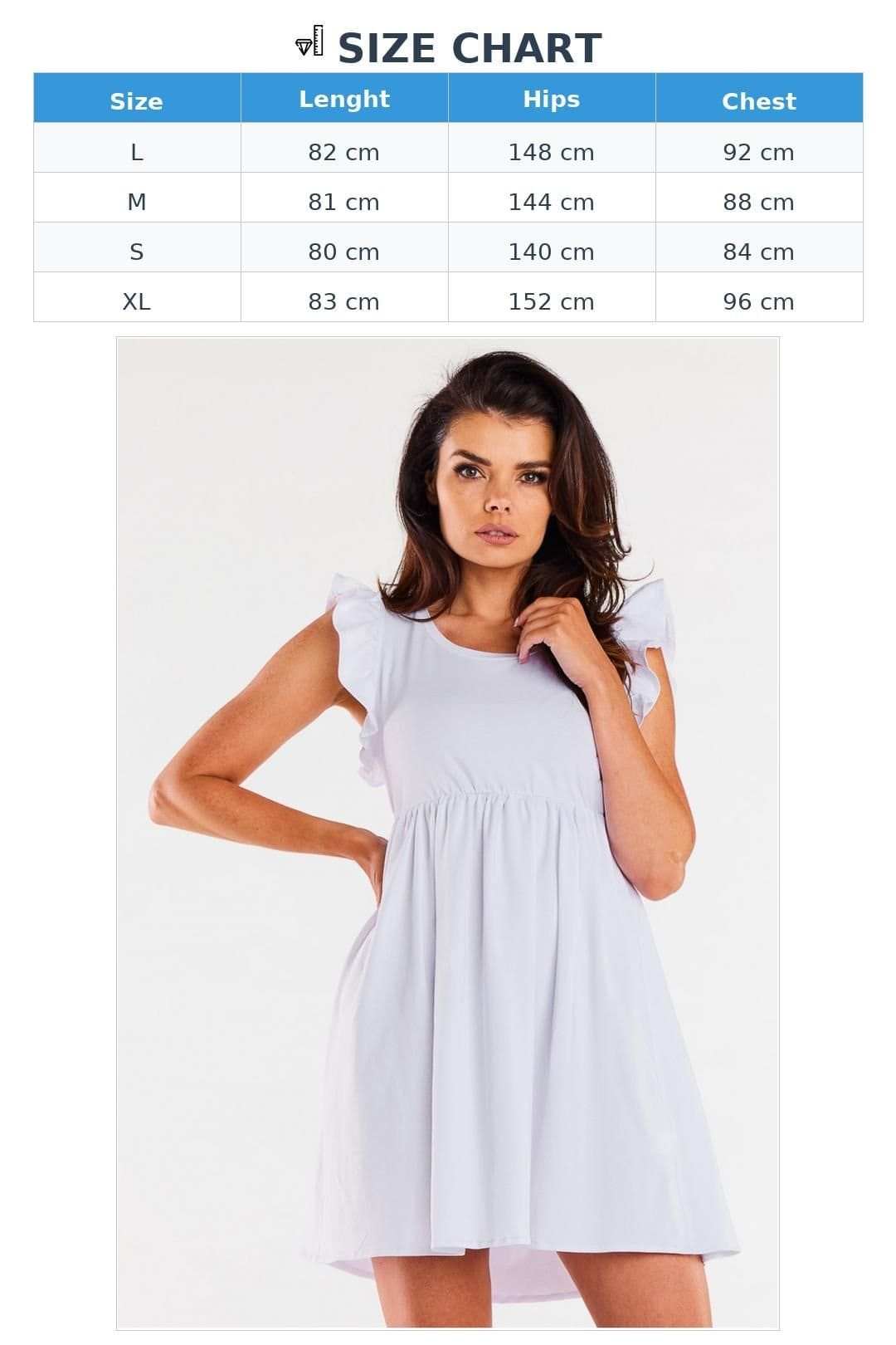 Love Lace Love Lace Women's Mini Summer Dress Elastic Underbust Frill Poland in White - 4