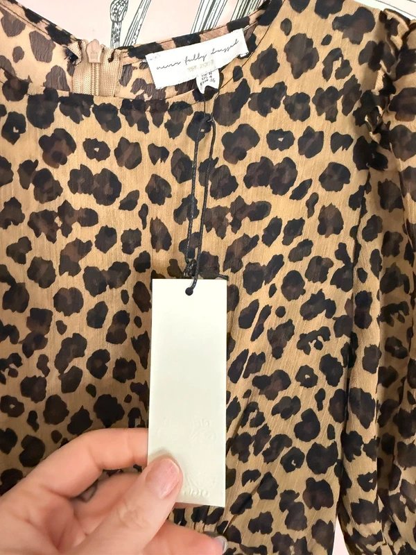 Never Fully Dressed Never Fully Dressed leopard print Midi Dress - 1