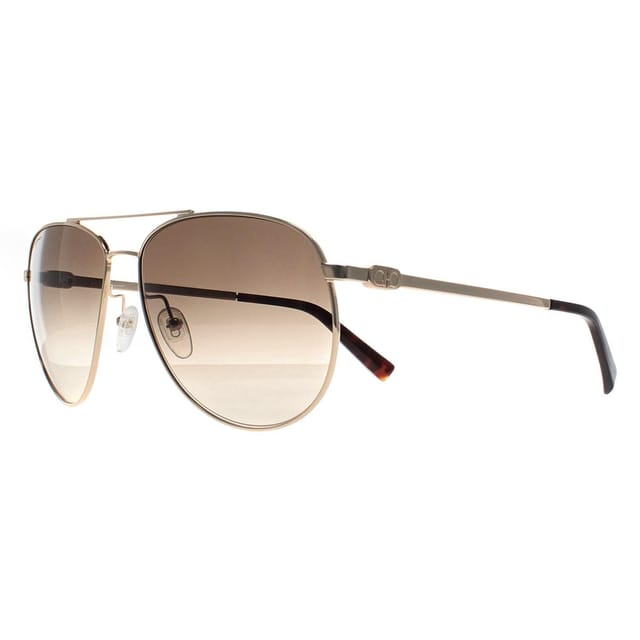 Salvatore Ferragamo Salvatore Ferragamo Men's Aviator Gold Gray Gradient SF157S - 2
