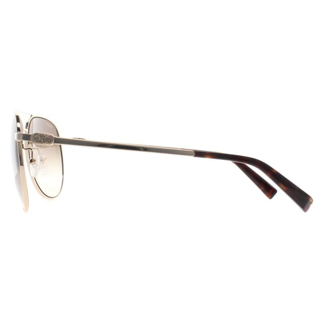 Salvatore Ferragamo Salvatore Ferragamo Men's Aviator Gold Gray Gradient SF157S - 3