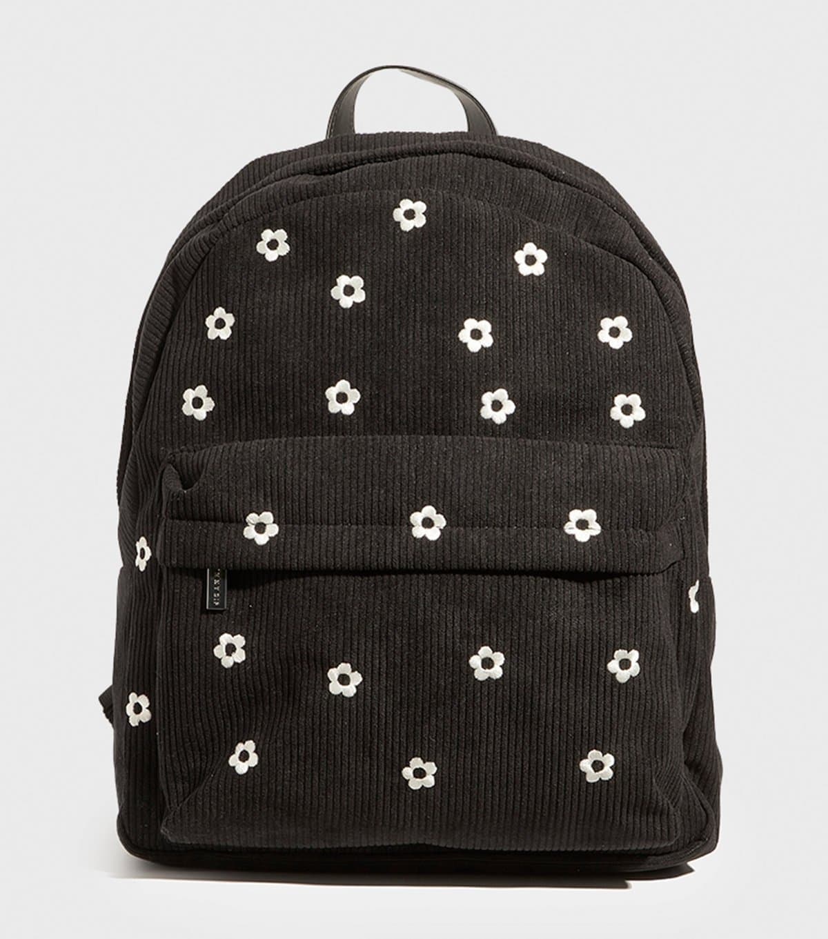 Skinnydip Skinnydip Black Floral Corduroy Backpack