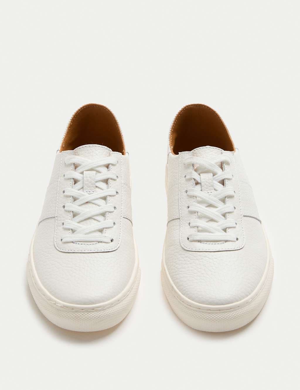 Marks & Spencer M&S White Leather Low-Top Trainers
