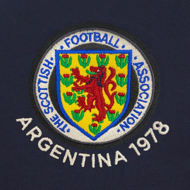 Scottish FA Scottish FA Men's Adults Retro Shirt in Blue - 3