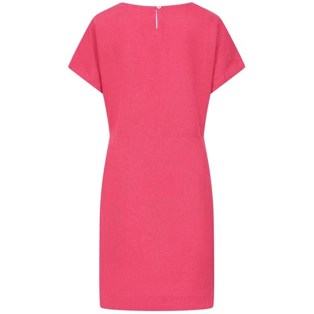 Lazy Jacks Lazy Jacks Women's Linen Midi Dress in Pink - 2