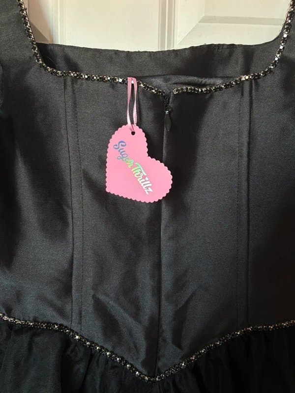 Sugar Thrillz 🖤 Dolls Kill Black Tulle Mini Dress – BNWT 🖤