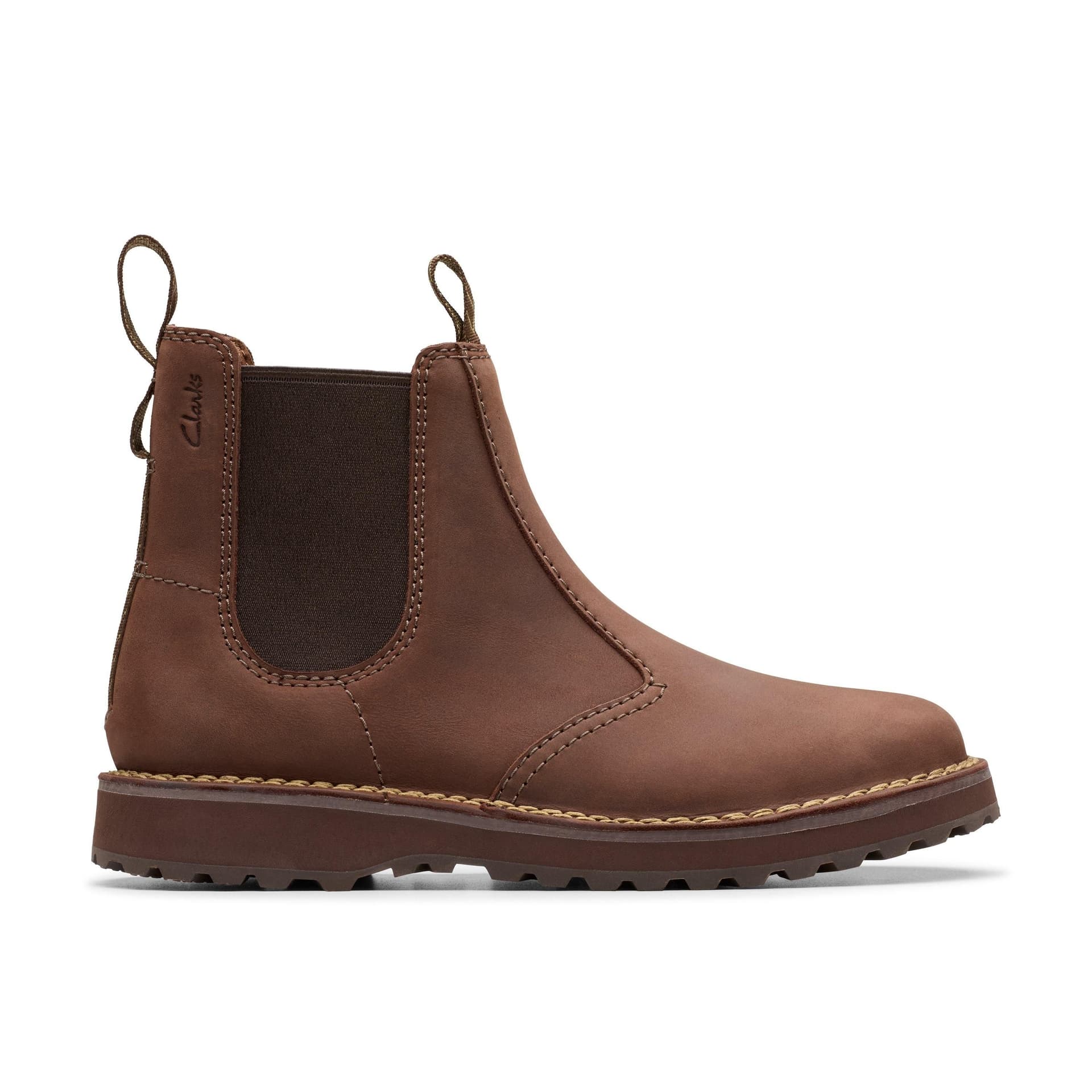 Clarks Clarks Men's Solsbury Easy Dark Brown Leather Ankle Boots