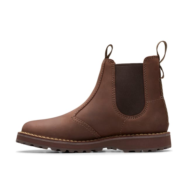 Clarks Clarks Men's Solsbury Easy Dark Brown Leather Ankle Boots - 2