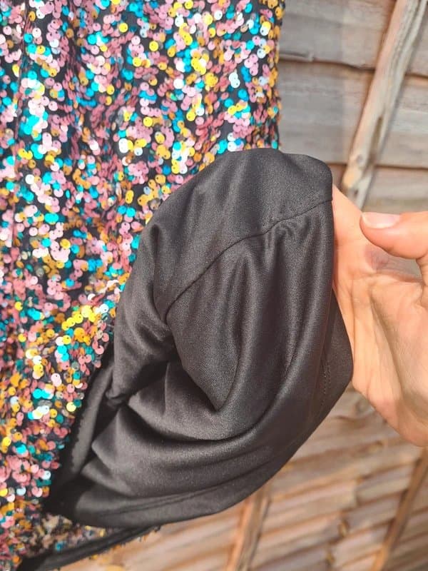 Rainbow NWOT Bonprix Rainbow Sequin Mini Dress - Size 12 ( M ) - RRP £46