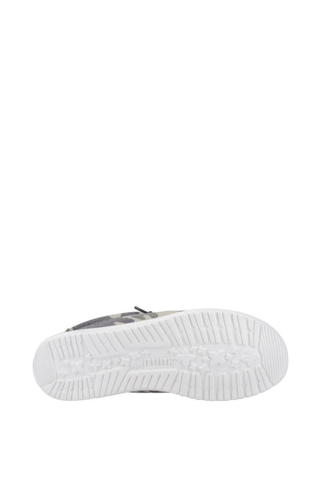 Hey Dude Hey Dude Men's 'Wally Washed Camo' Classic Slip On Shoes in Green - 3