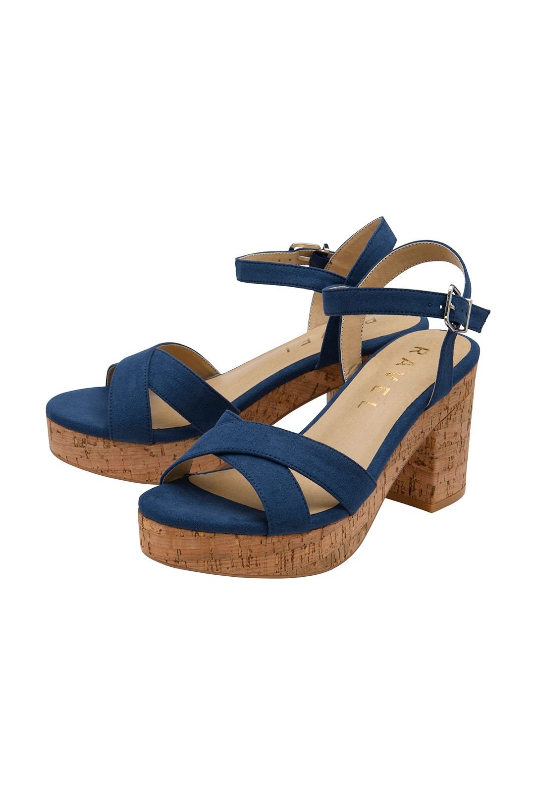 Ravel Ravel Women's Blue Microfibre 'Ghent' Open-Toe Sandals - 2