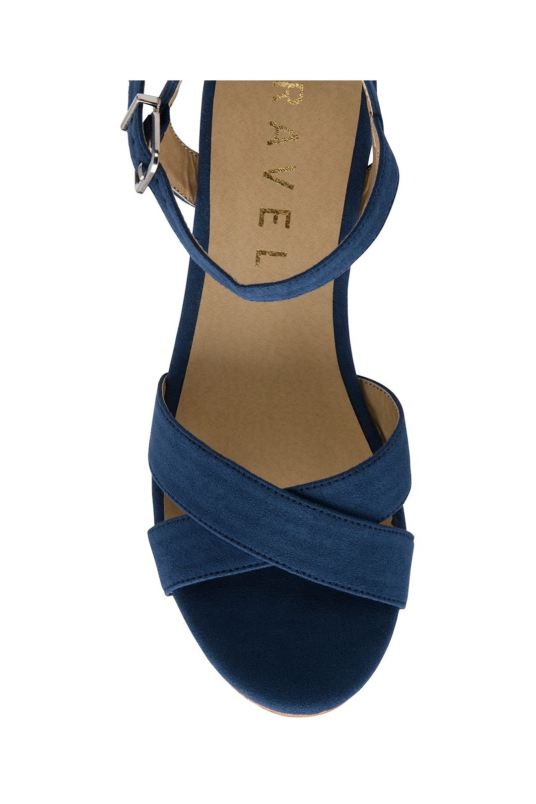 Ravel Ravel Women's Blue Microfibre 'Ghent' Open-Toe Sandals - 4