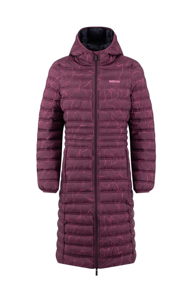 Weird Fish Weird Fish Women's Iryssa Lightweight Padded Mid-Line Hooded Jacket in Purple - 2