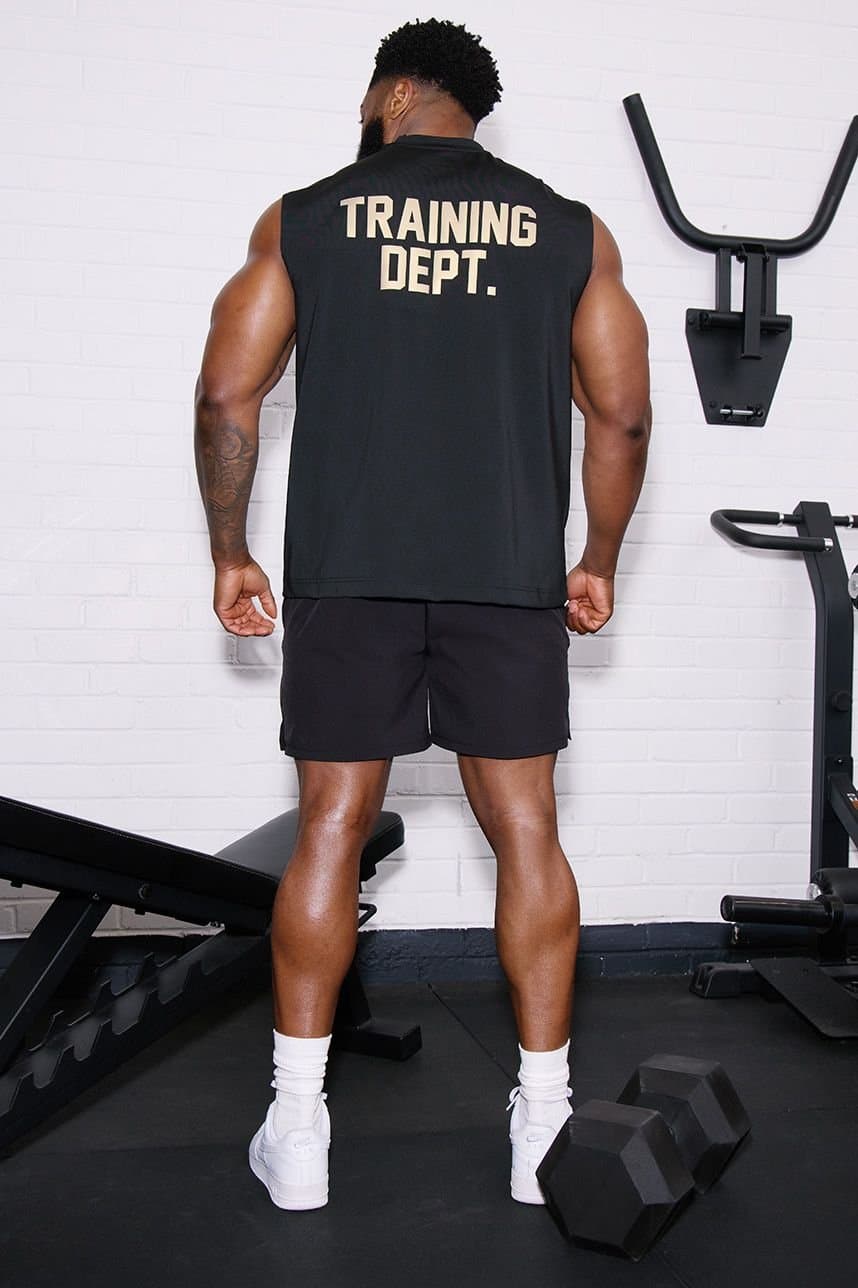 Training Dept. Training Dept. Men's Training Dept Performance Oversized Tank in Black