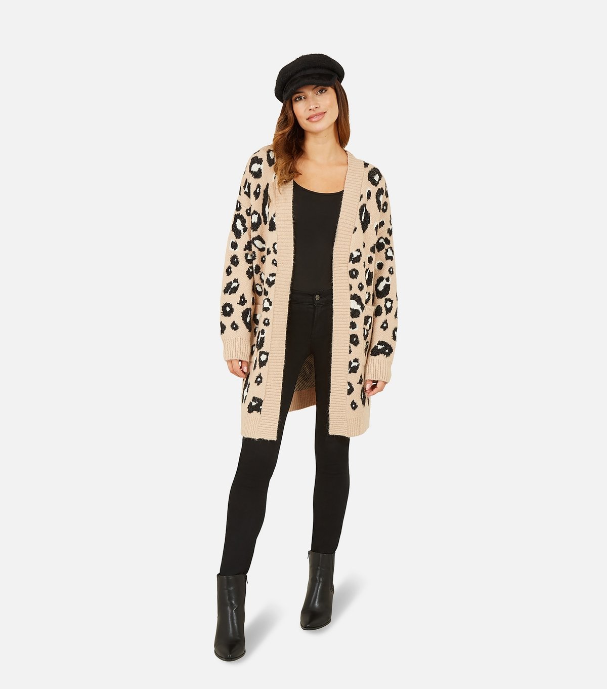 Yumi Women's Brown Leopard Print Long Cardigan Yumi New Look - 2