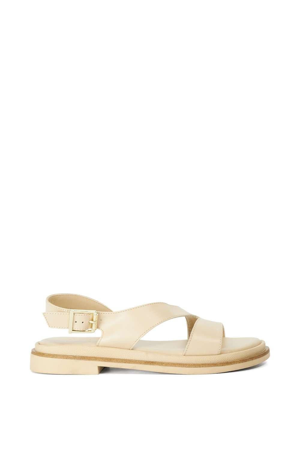 Dune London Dune London Women's 'Larko' Leather Sandals in Natural