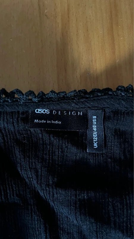 ASOS Black lace summer vest top - 1