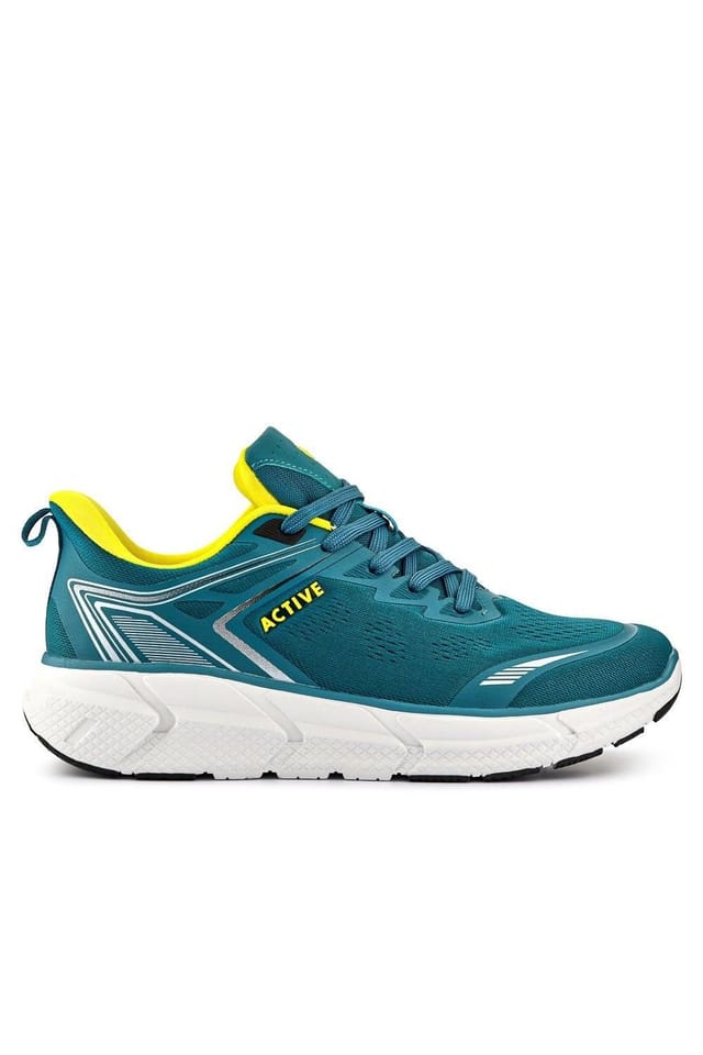 Pavers Pavers Men's Just Step In Wide Fit Memory Foam Trainers in Aqua - 2