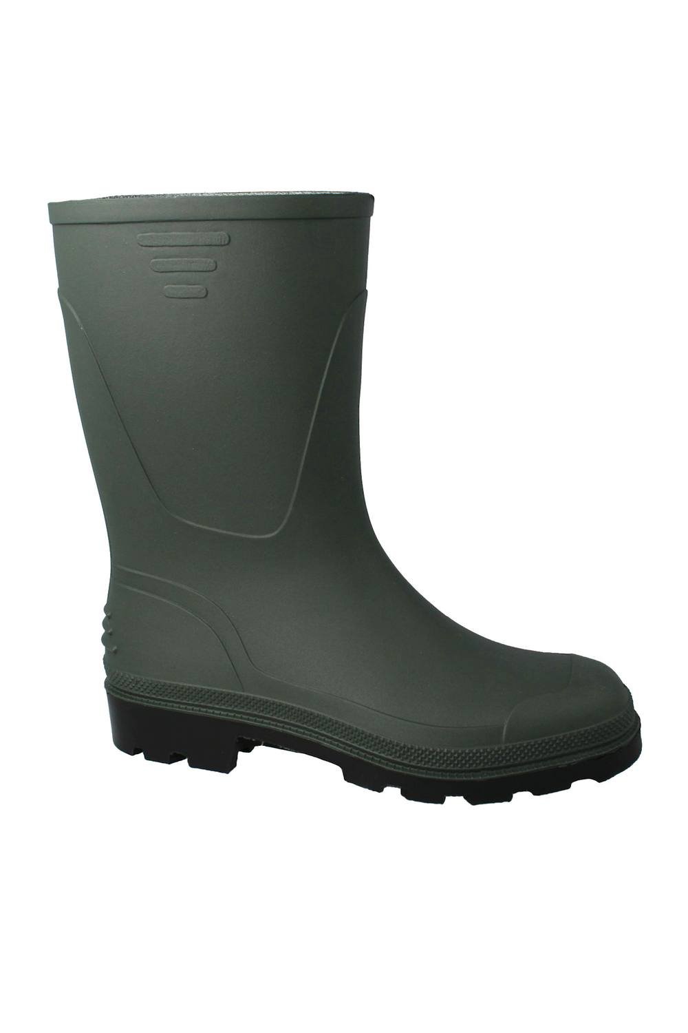 Down To Earth Down To Earth Men's Waterproof Wellington Boots - Durable Rubber Wellies in Green - 2