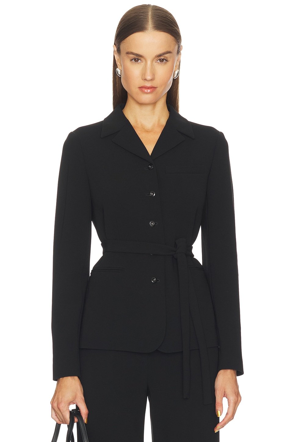 revolve Tie Waist Crepe Jacket - 1