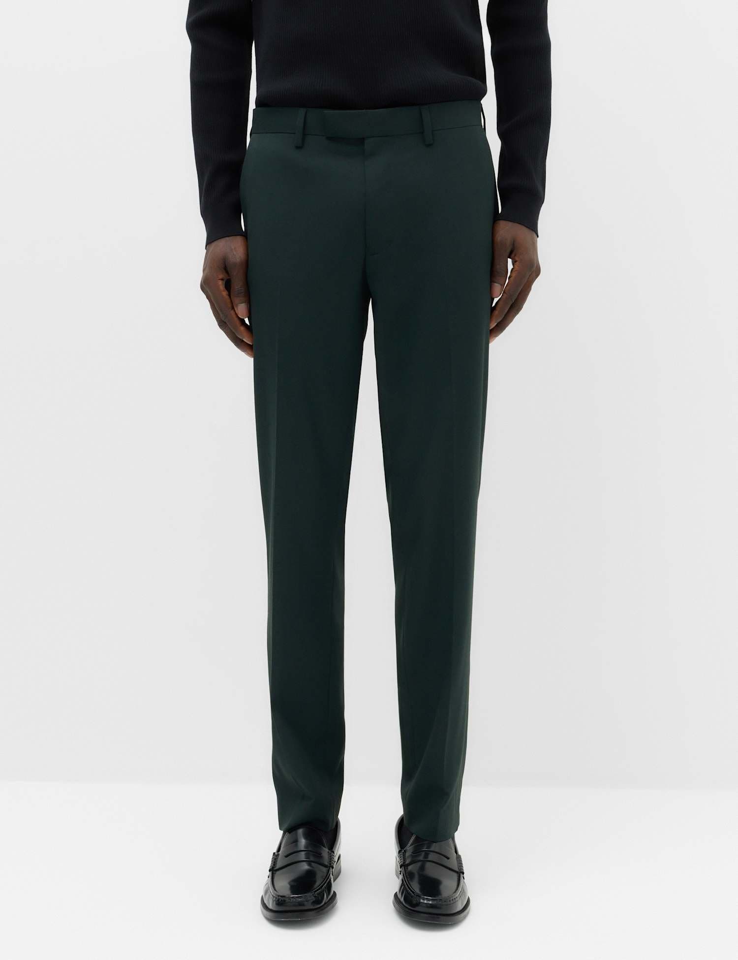 Marks & Spencer M&S Slim Fit Stretch Ultimate Suit Trousers Dark Evergreen