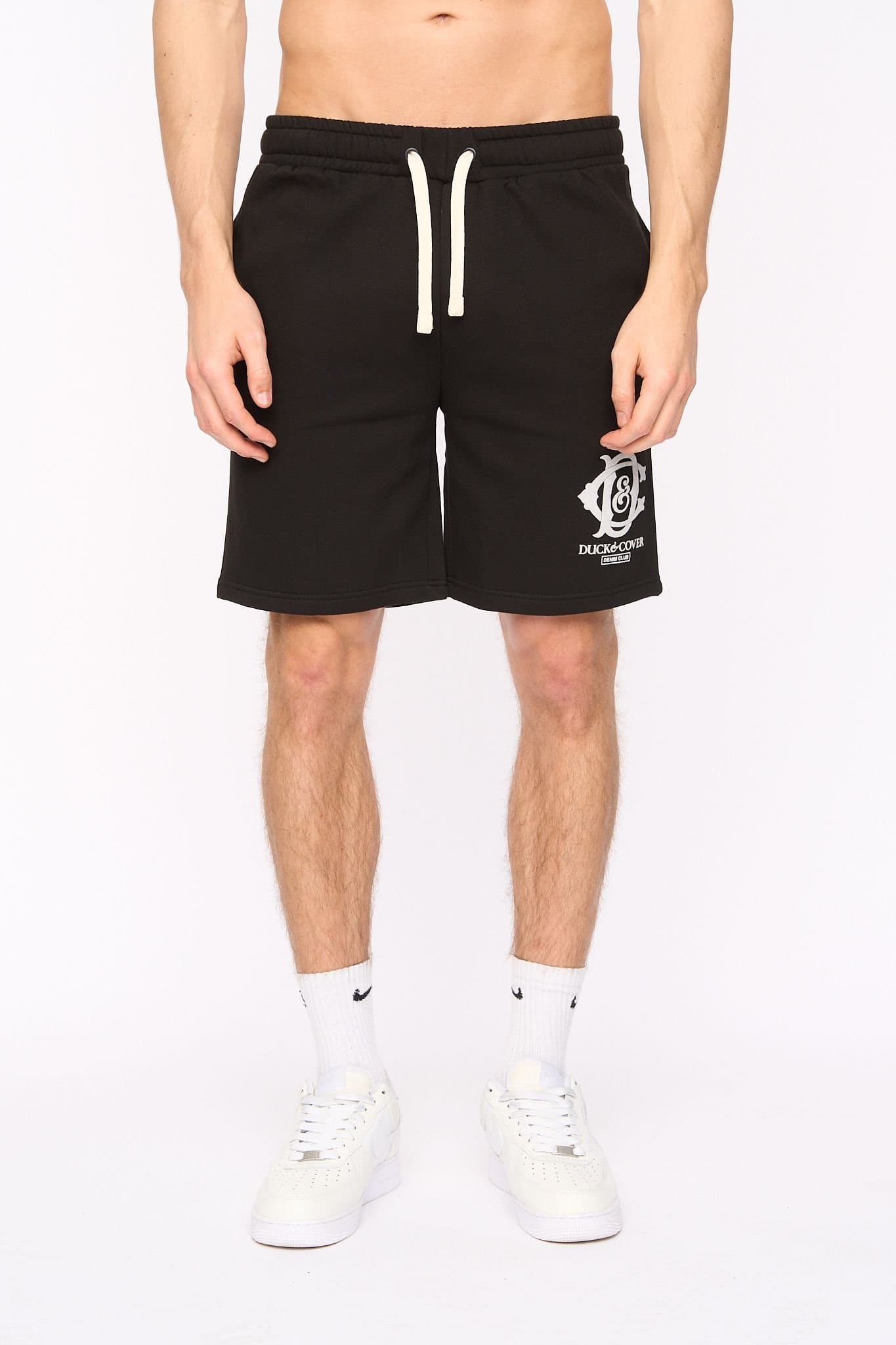 Duck&Cover Duck&Cover Men's Randolph Comfort Stretch Cotton-Blend Sweat Shorts in Black