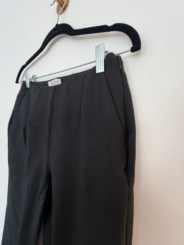 TOAST TOAST Wool Blend Trousers | Tailored Black | Size 8 | Smart Classic