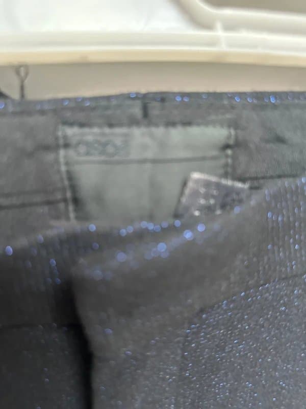 ASOS ASOS men trousers black with navy sparkle W32 L30