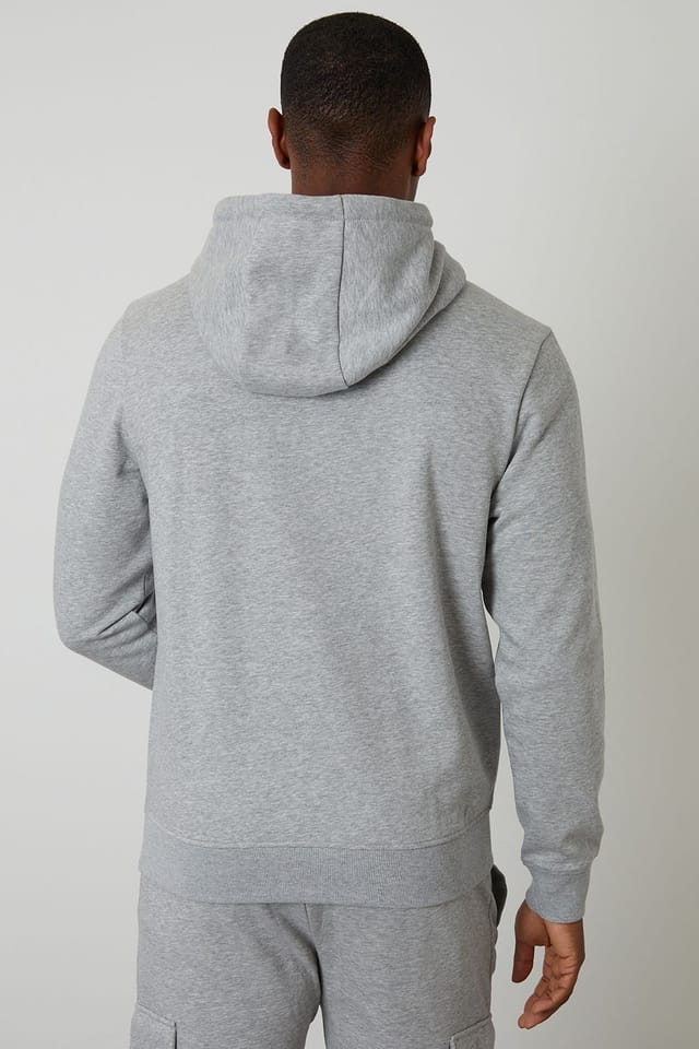 Threadbare Threadbare Men's Cotton Blend 'Clementine' Hoody in Light Grey - 2