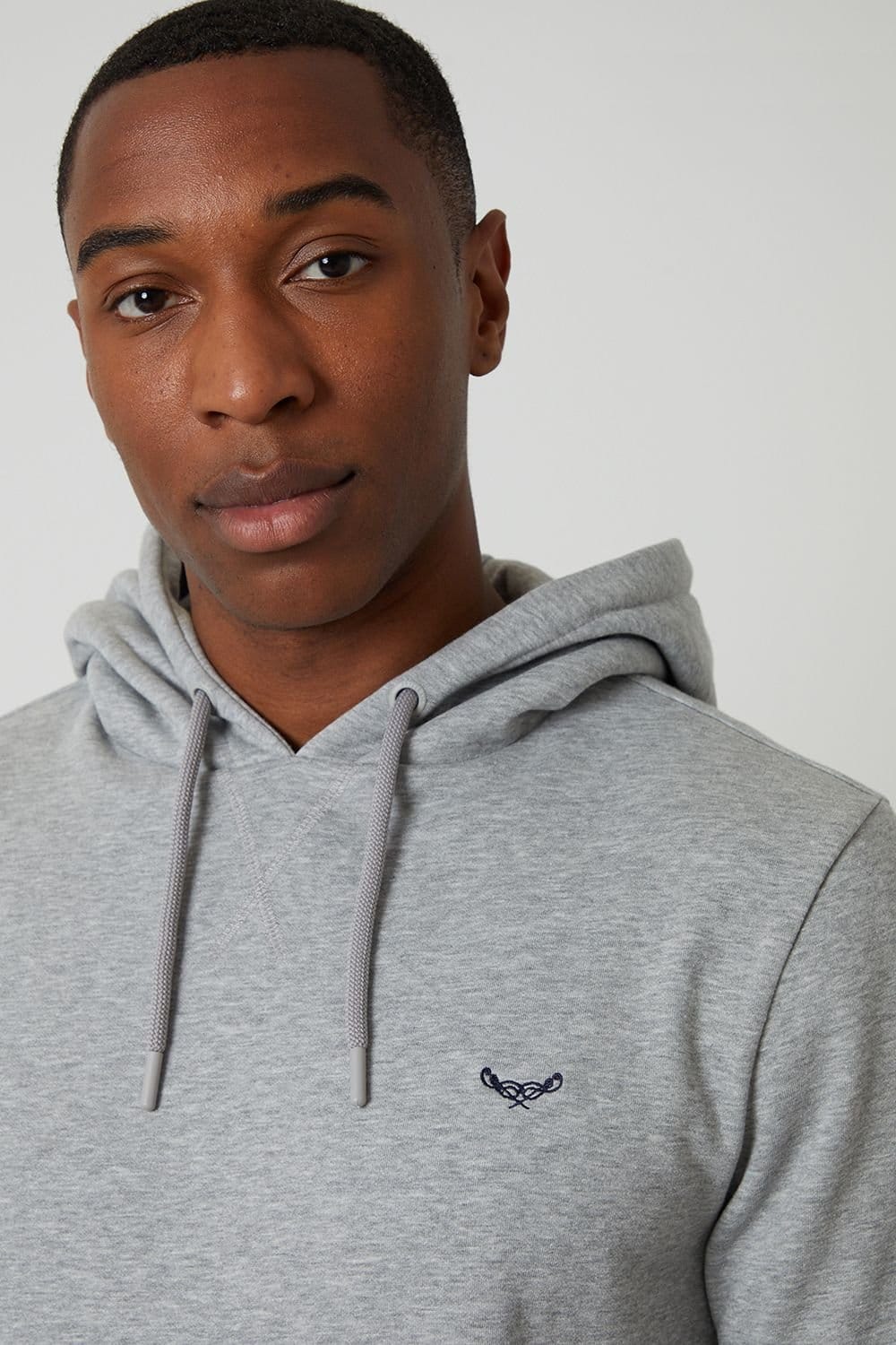 Threadbare Threadbare Men's Cotton Blend 'Clementine' Hoody in Light Grey - 4