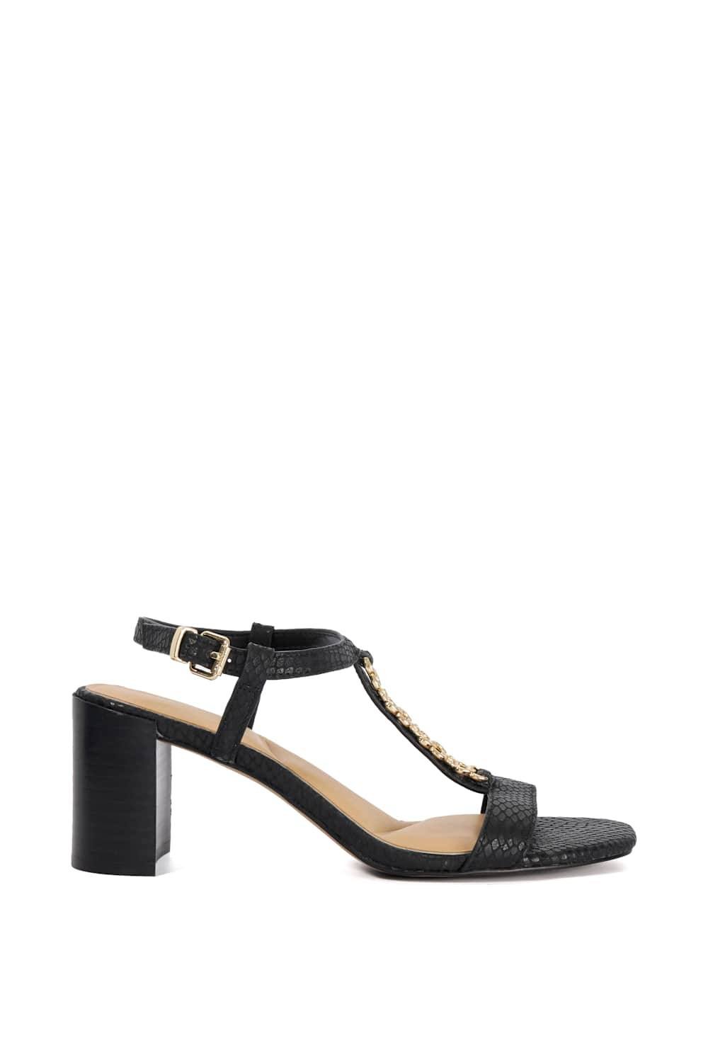 Dune London Dune London Women's 'Josina' Leather Sandals in Black - 4