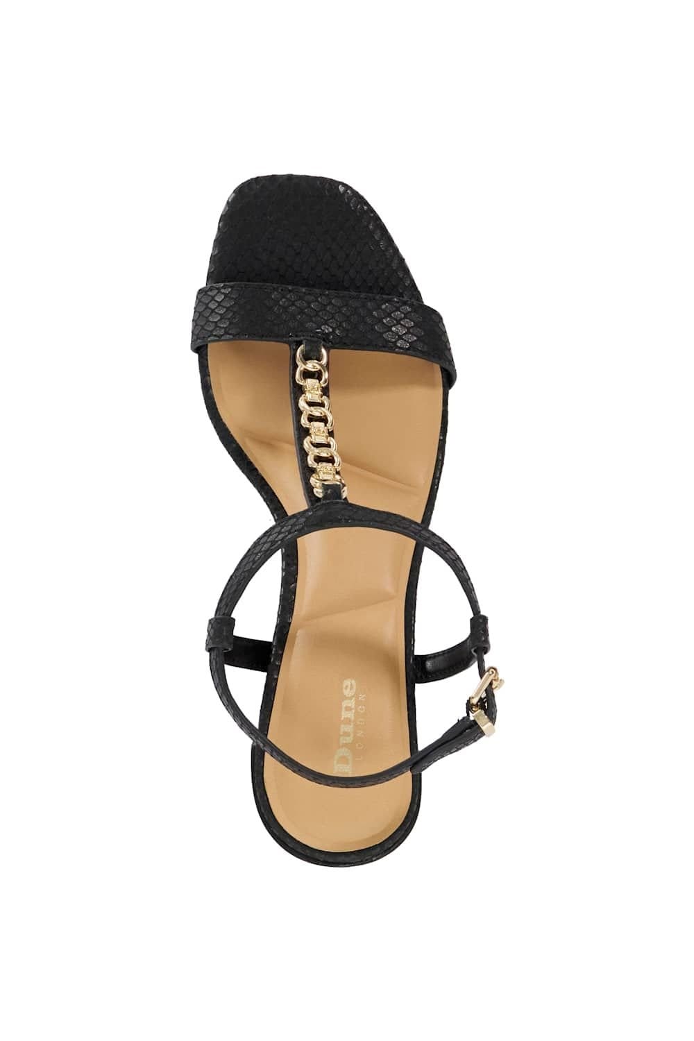 Dune London Dune London Women's 'Josina' Leather Sandals in Black - 4