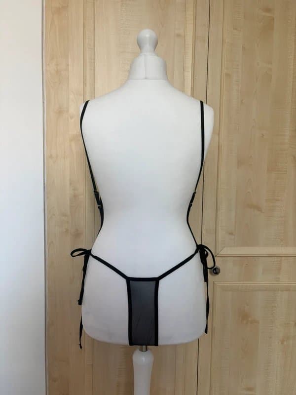 ASOS Mesh tie-side bodysuit