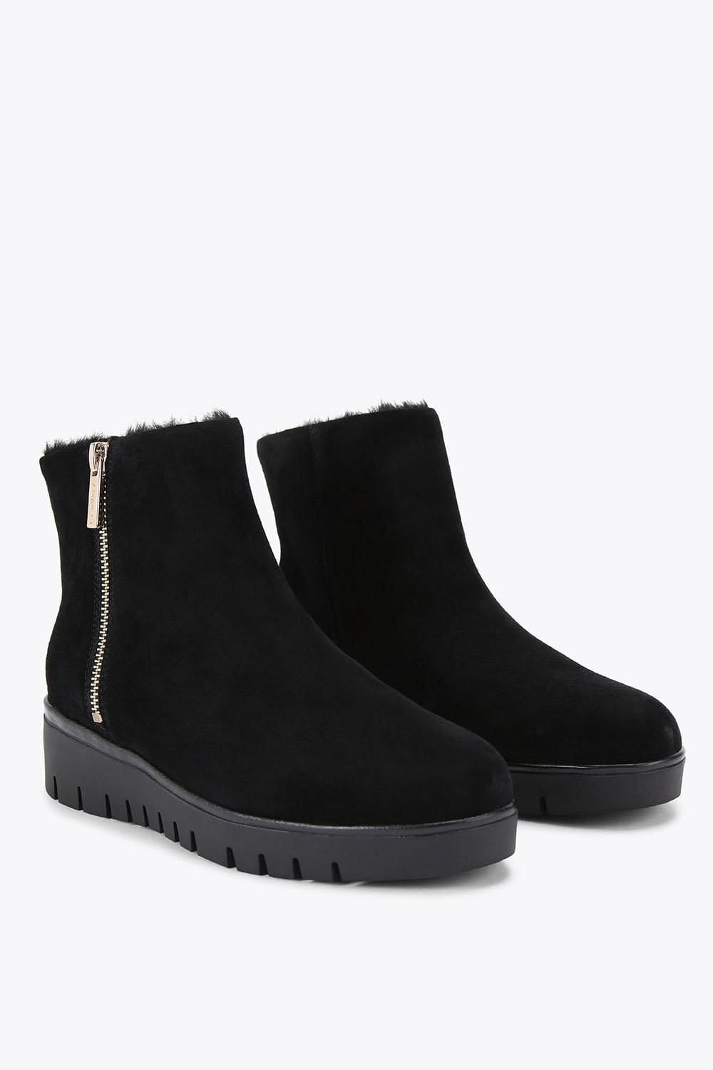 Carvela Carvela Women's 'Bello Zip Ankle' Suede Boots in Black - 4