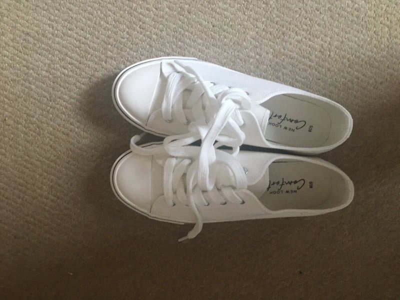 New Look New Look white canvas trainers