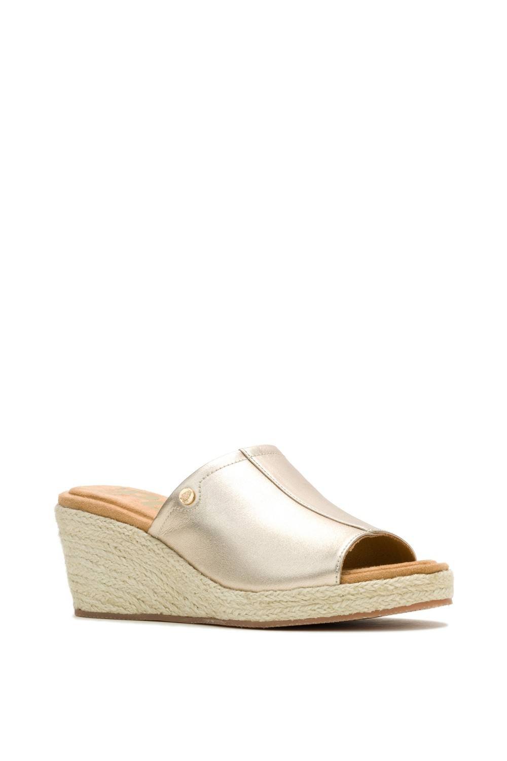 Hush Puppies Hush Puppies Women's Willow Rattan Slide in Gold - 2