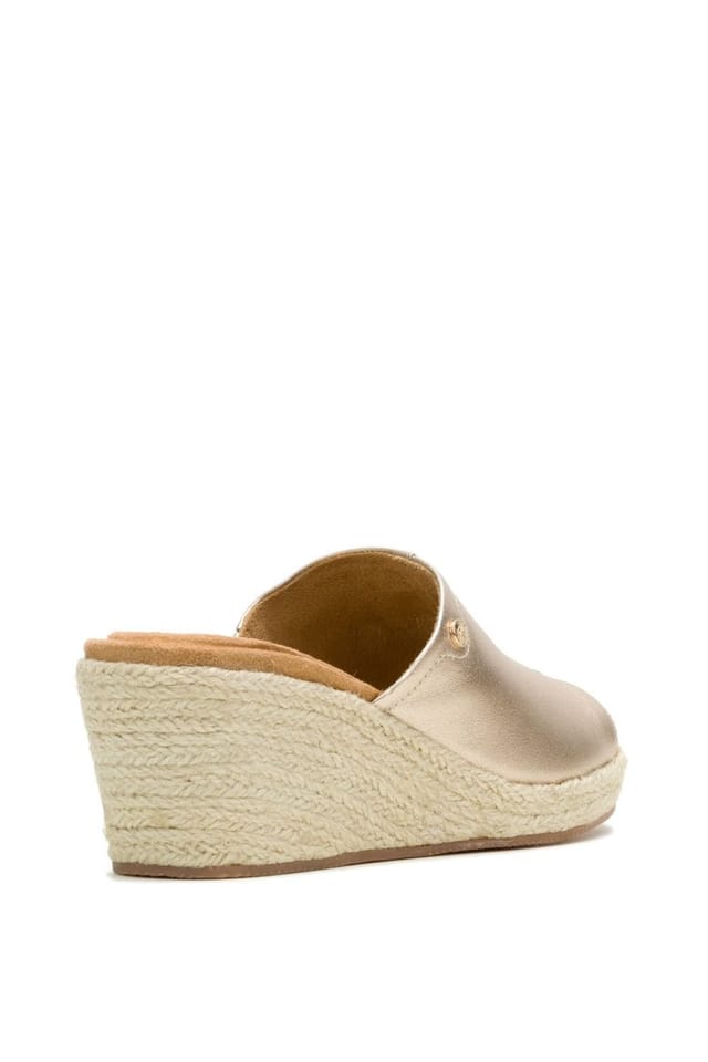 Hush Puppies Hush Puppies Women's Willow Rattan Slide in Gold - 2