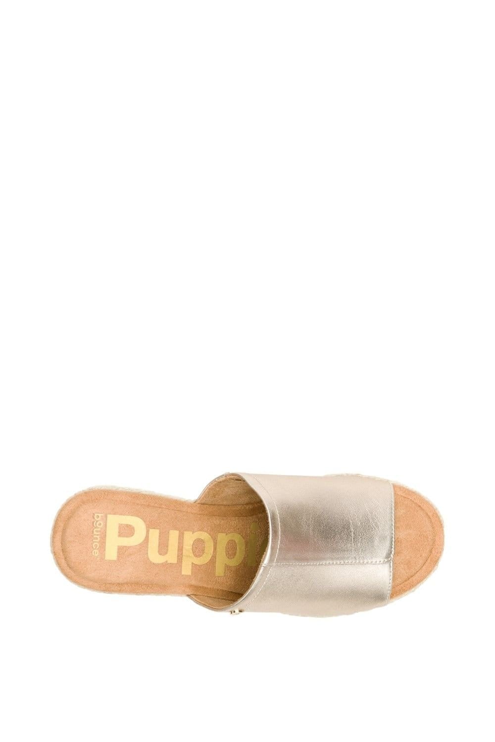 Hush Puppies Hush Puppies Women's Willow Rattan Slide in Gold - 4