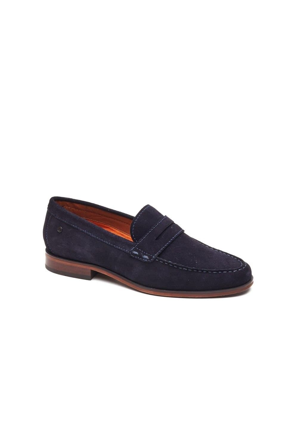 Base London Base London Men's Slate Penny Loafer in Navy
