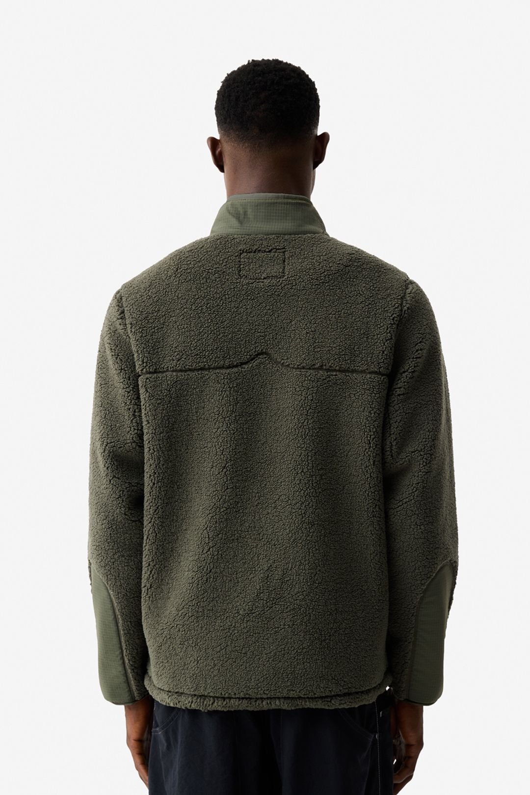 Hunter Hunter Men's Athol Half Zip Borg Fleece Jacket Kambaba in Green - 3