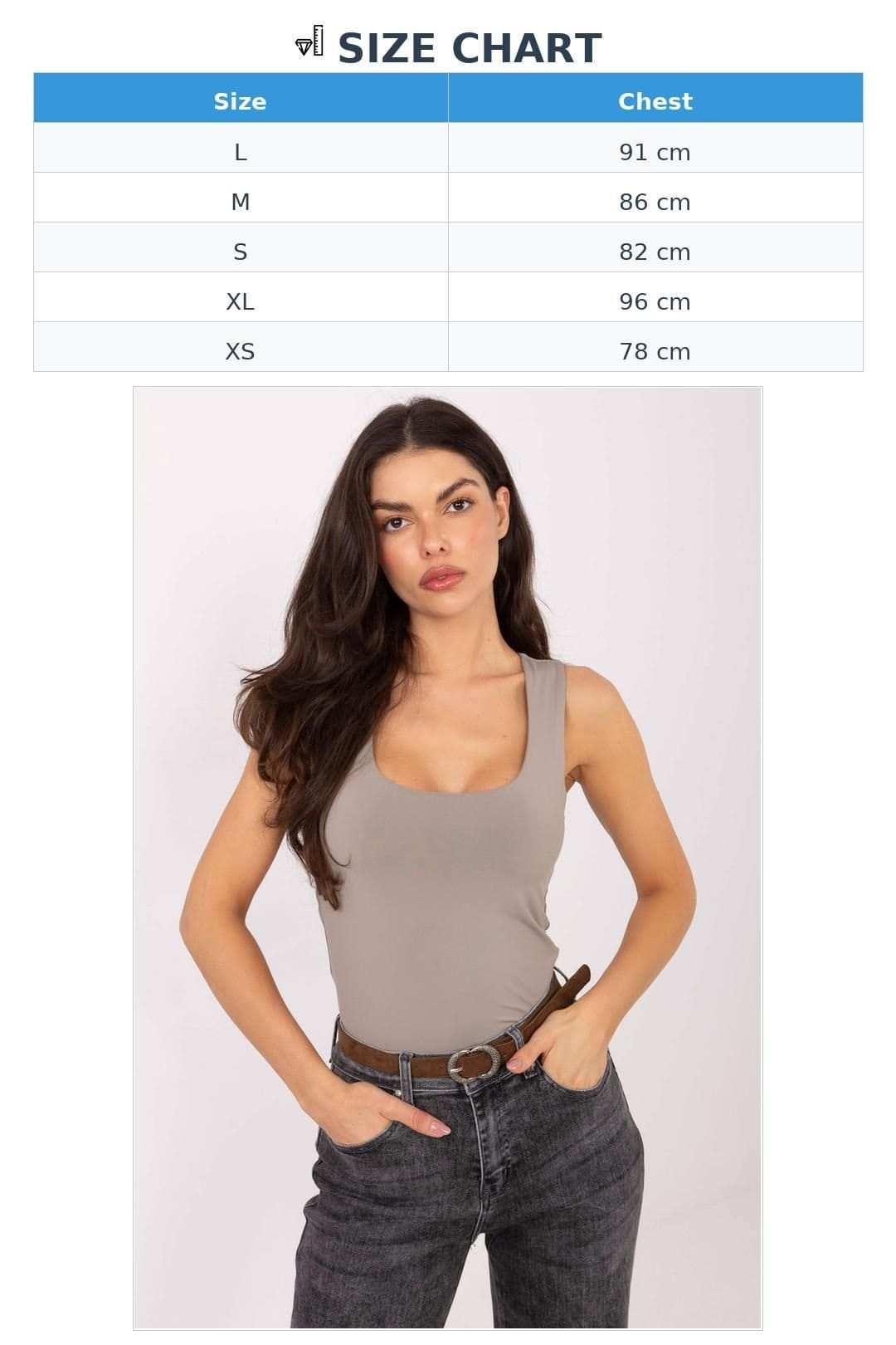 Love Lace Love Lace Women's Everyday Sleeveless Round Neck T-Shirt in Taupe - 4