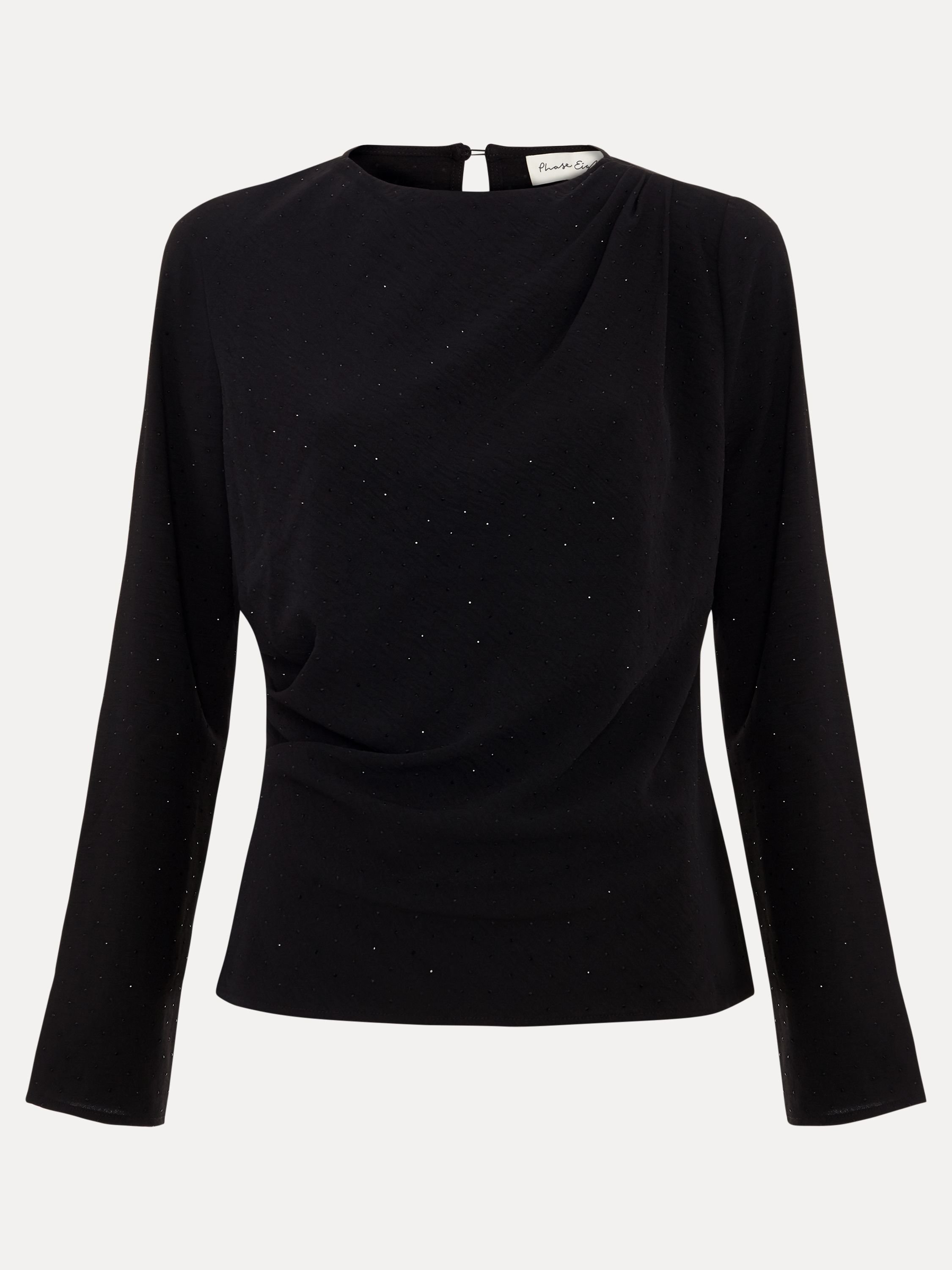 Phase Eight Phase Eight Women's Noa Drape Top in Black - 2