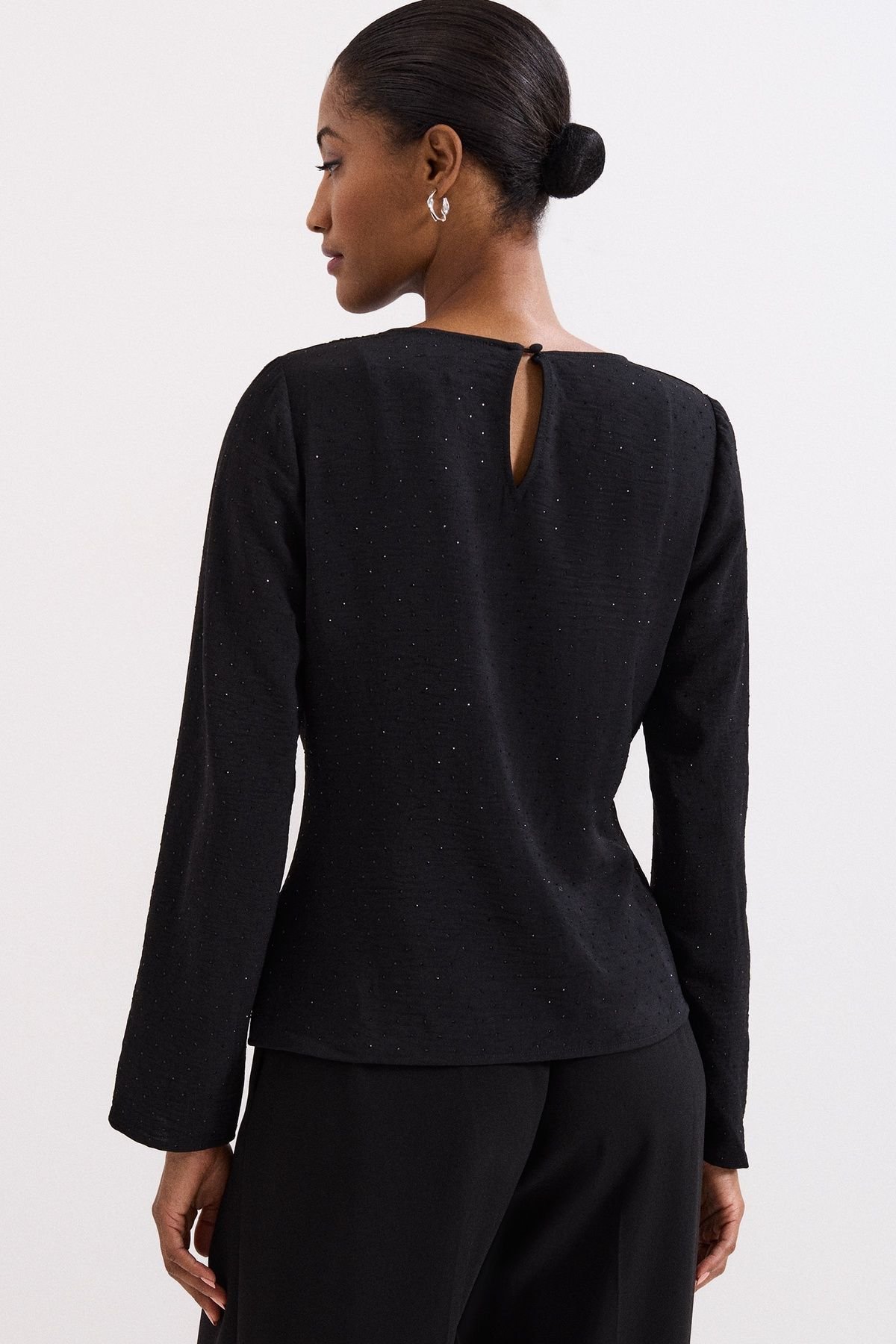 Phase Eight Phase Eight Women's Noa Drape Top in Black - 4