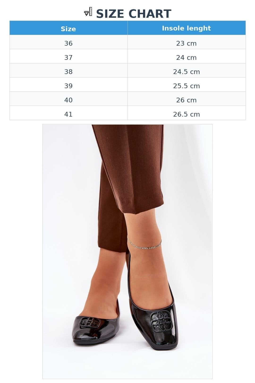 Love Lace Love Lace Women's Elegant Ballet Flats with Rounded Toe Soft Insole in Black - 4