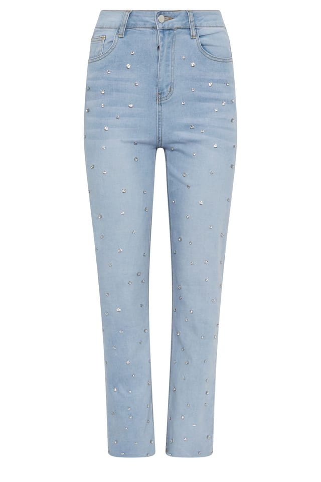 Star By Julien Macdonald Star by Julien Macdonald Women's Embellished Detail Jeans in Light Blue - 2