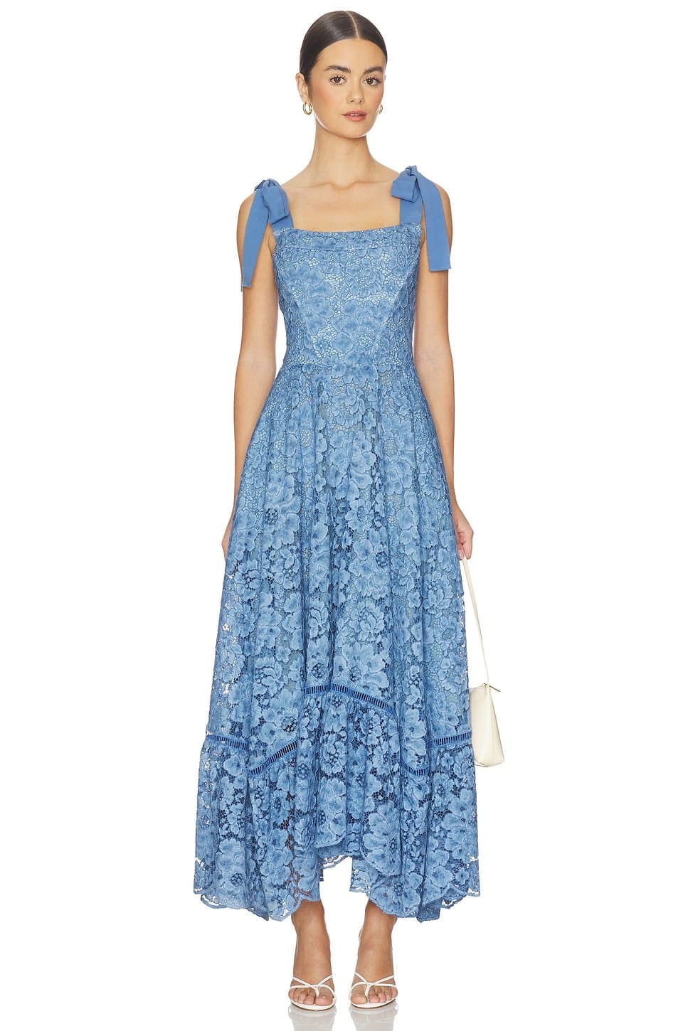 revolve Rosalee Lace Bustier Maxi Dress