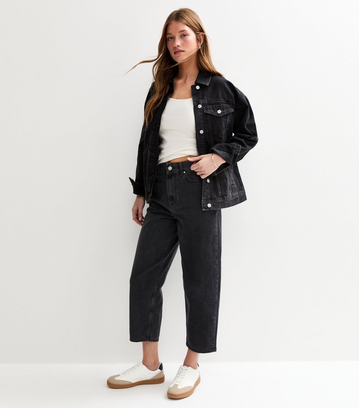 New Look Women's Black Oversized Denim Jacket New Look - 2
