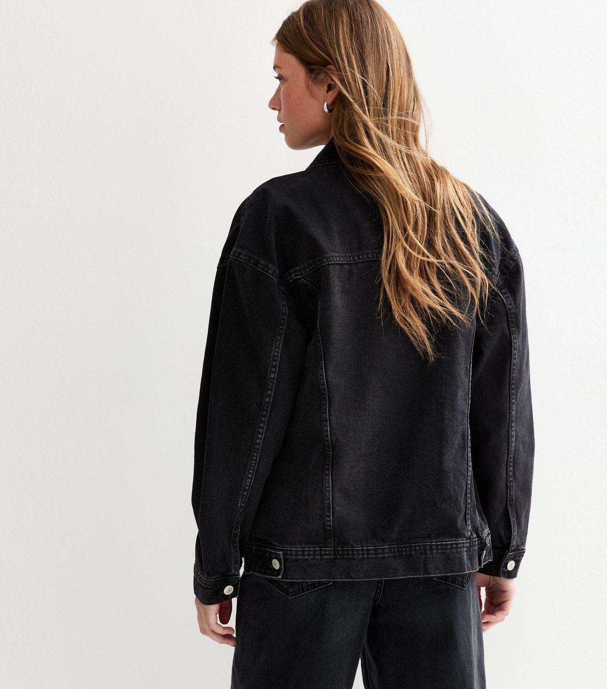 New Look Women's Black Oversized Denim Jacket New Look - 4