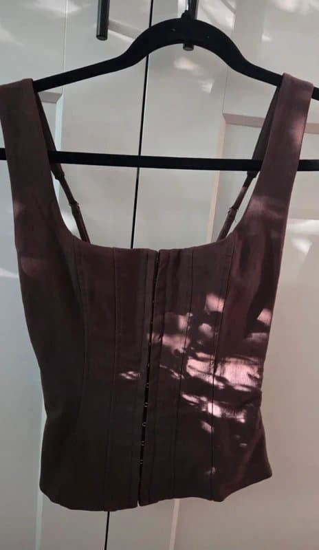 Bershka Bershka brown chocolate corset size xs